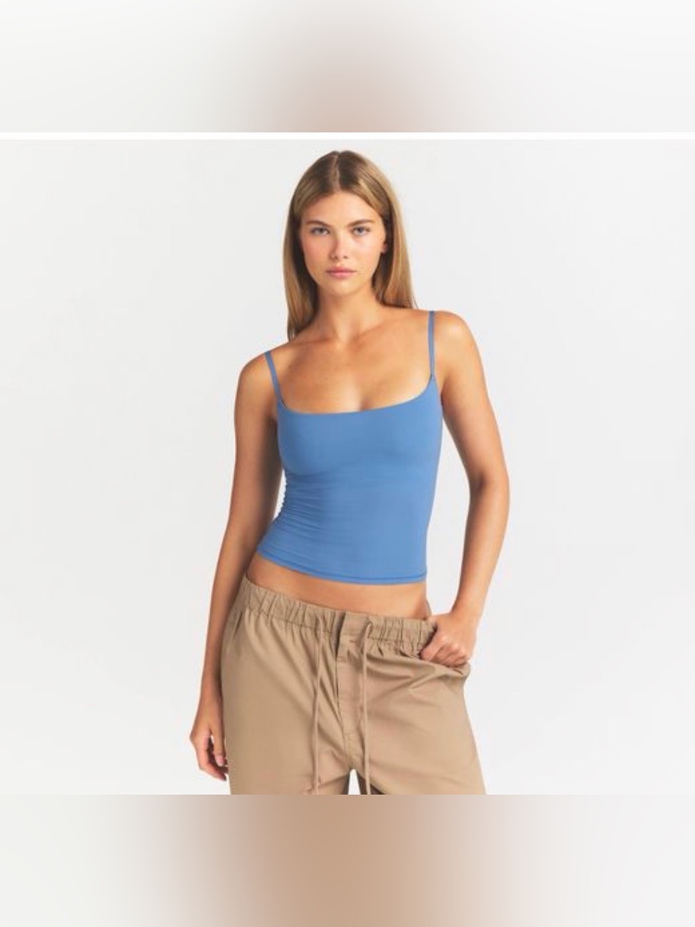 SKIMS FITS EVERYBODY CAMI STYLE: TP-CAM-9421 COLOR: ARCTIC SIZE: XL